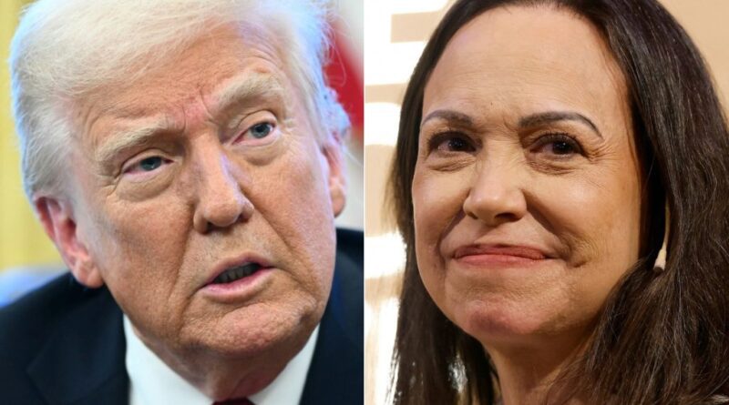 Trump praises ‘gesture of respect’ as Machado presents Nobel medal