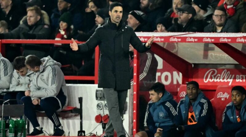 Arteta angry as Arsenal denied penalty in Forest stalemate