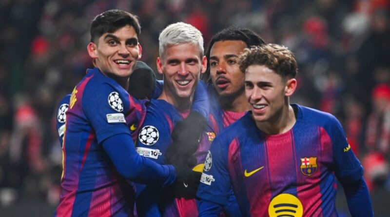 Fermin Lopez brace hands Barcelona win at Slavia Prague