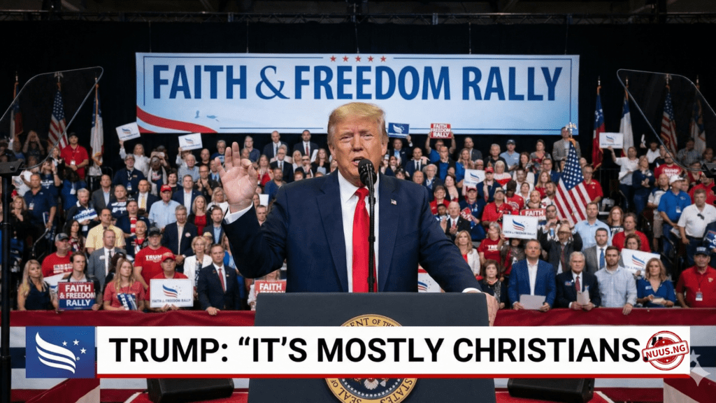 Donald Trump Nigeria airstrike warning Christians vs Muslims Lakurawa terror group