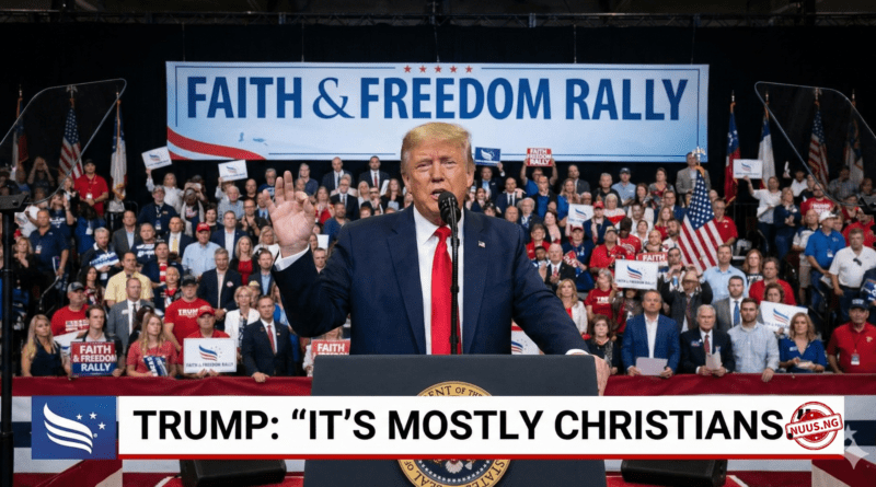 Donald Trump Nigeria airstrike warning Christians vs Muslims Lakurawa terror group