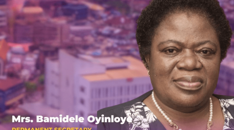 Portrait of Mrs. Bamidele Toyin Oyinloye, Permanent Secretary, Ministry of Education, Oyo State.