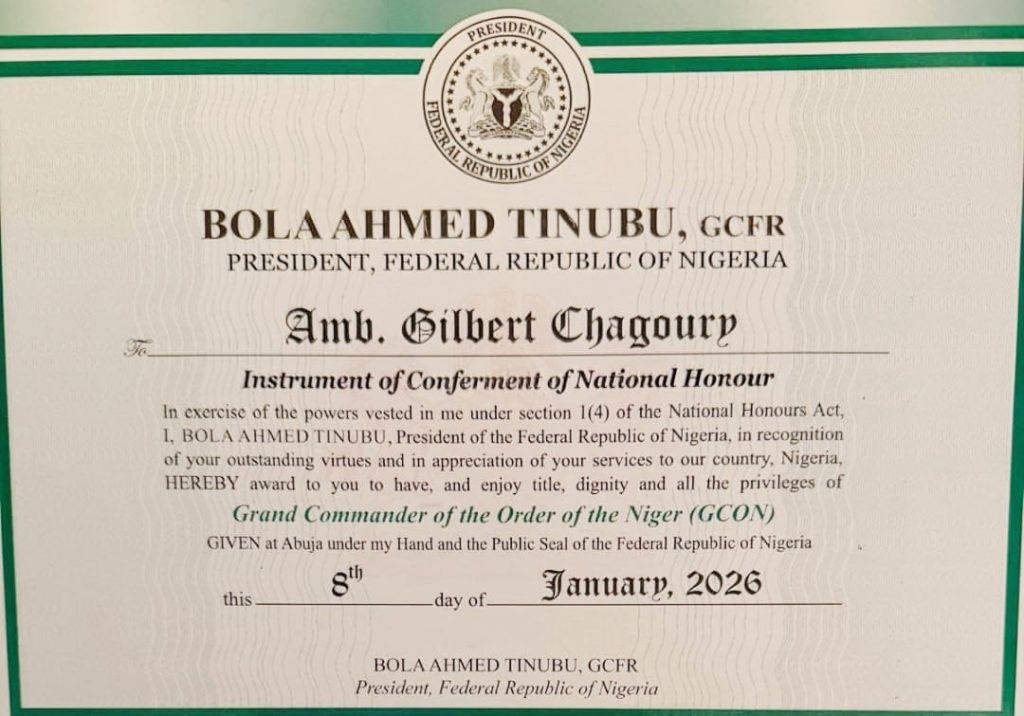 Tinubu confers GCON on Lebanese-Nigerian businessman Gilbert Chagoury