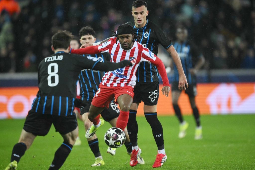 Onyedika, Lookman on target as Club Bruge, Atletico share 3-3 draw