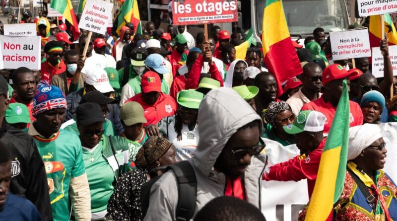 [PHOTOS] AFCON: Protestors march in Dakar over jailed Senegal fans in Morocco