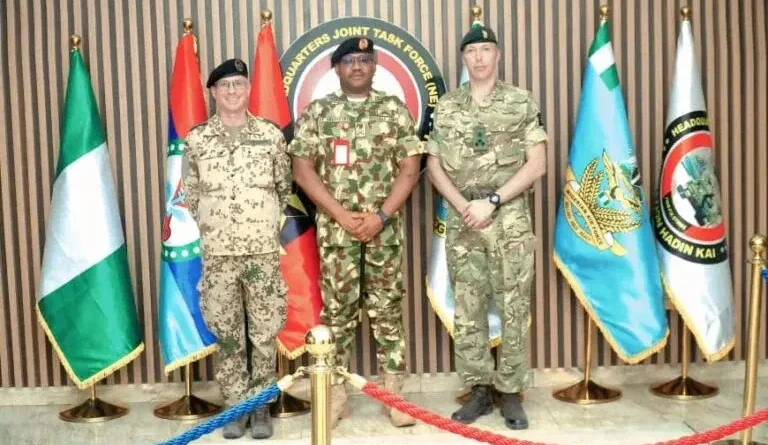 Counter-terrorism: UK, German defence attachés visit theatre command in Borno