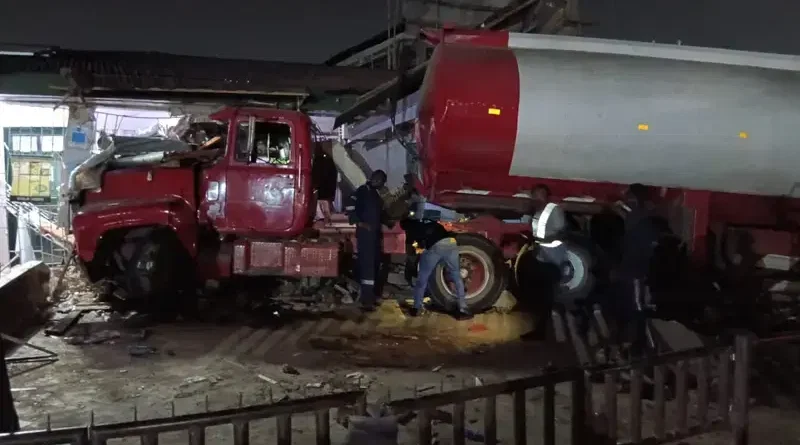 Tanker crash claims one life in Lagos