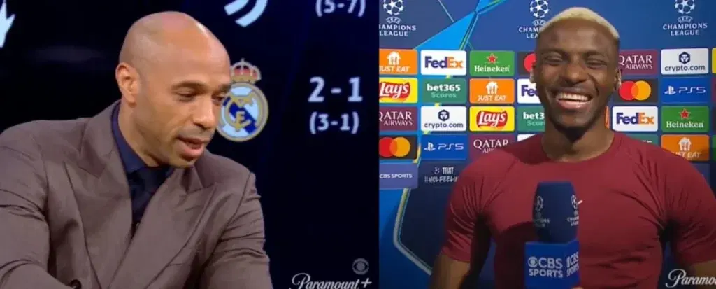 Thierry Henry and Victor Osimhen