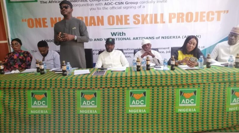 ADC to FG: End handouts, empower youths with skills to fix unemployment
