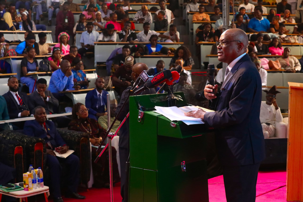 Democracy must deliver roads, services — Wike tells University of Abuja audience