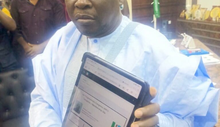 Just in: Adamawa governor Fintiri officially joins APC
