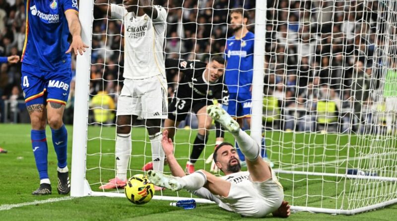 Real Madrid’s La Liga title race suffers with 1-0 loss to Getafe