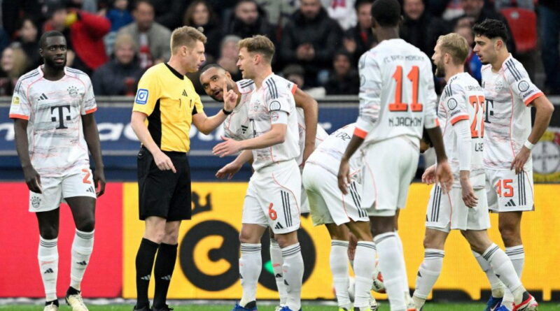 Nine-man Bayern fight to draw at Leverkusen