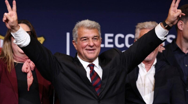Laporta reelected Barca president for next five years