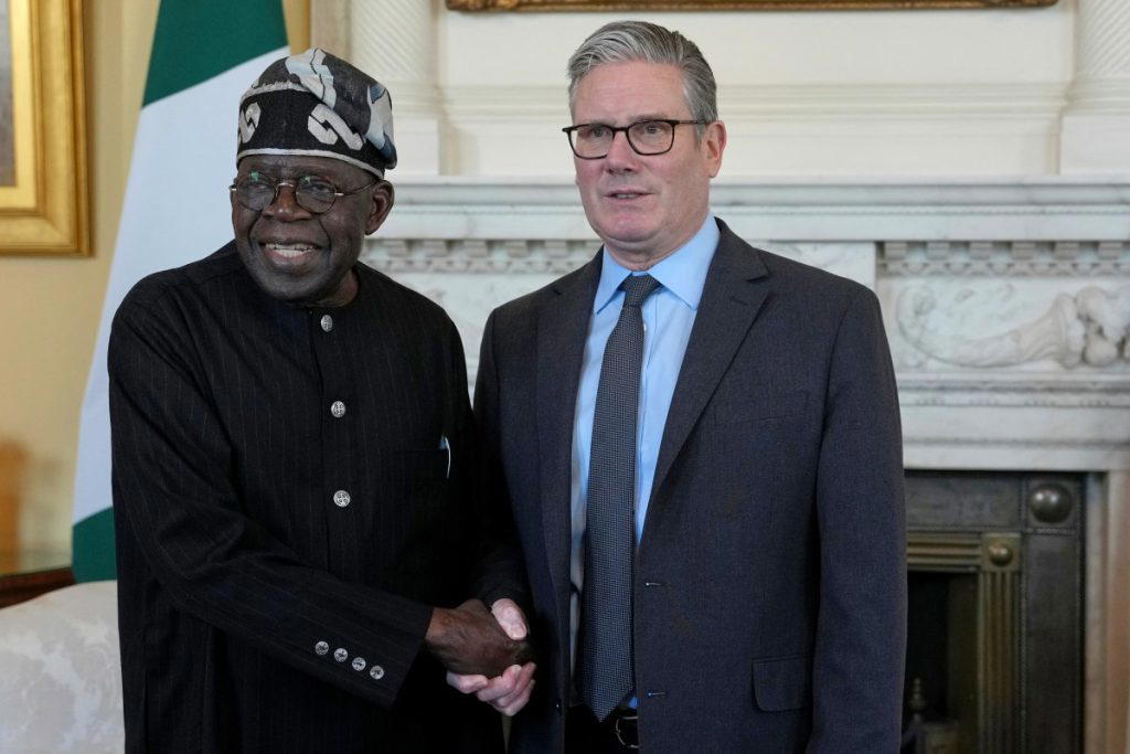 Photos: Tinubu meets UK PM Starmer during state visit