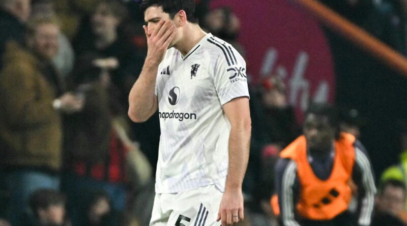 Man Utd held by Bournemouth after Maguire sees red