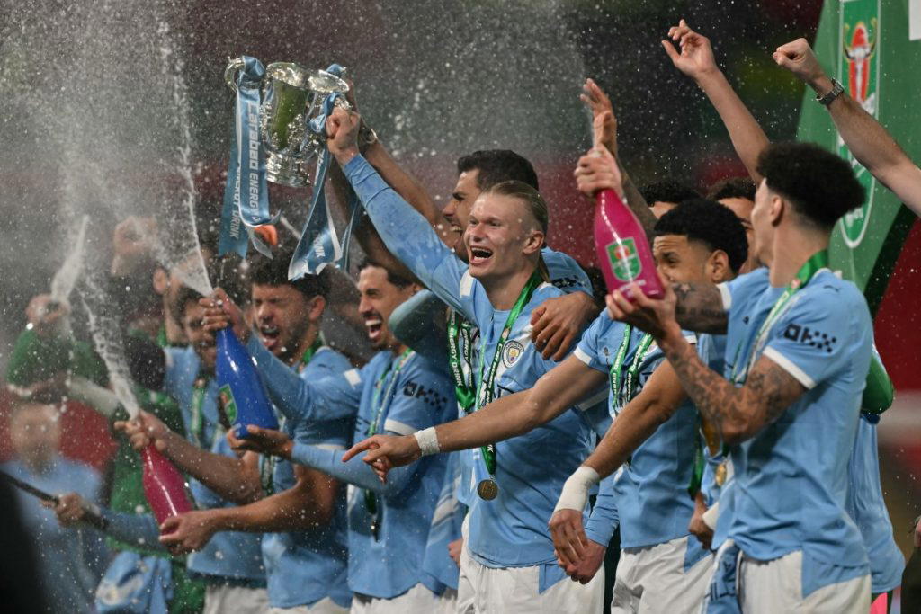 Man City defeat Arsenal in League Cup final as O’Reilly bags brace