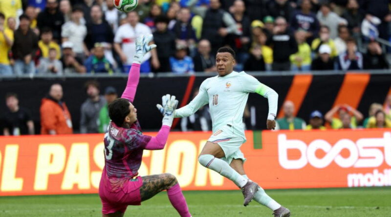 Mbappe scores as France shrug off red card to beat Brazil