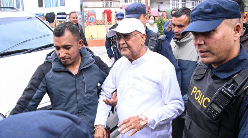 Nepal’s ex-PM arrested over alleged role in protest crackdown