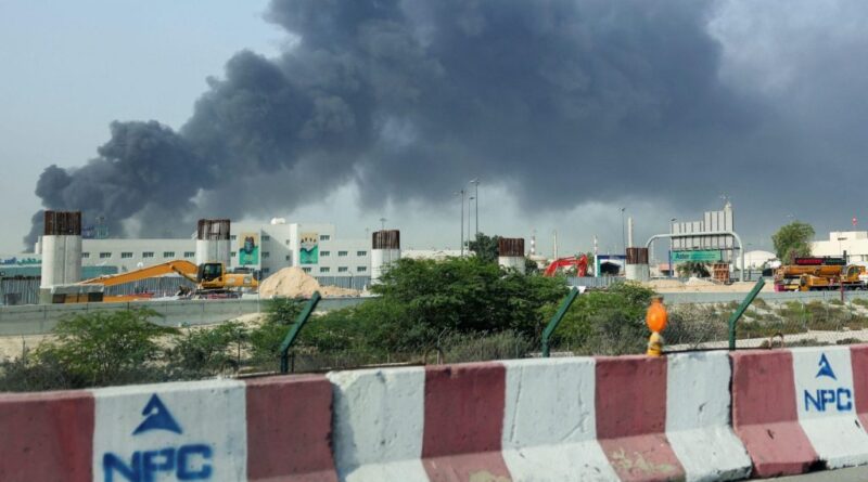 One dead, 11 injured after Iranian missiles hit UAE airports