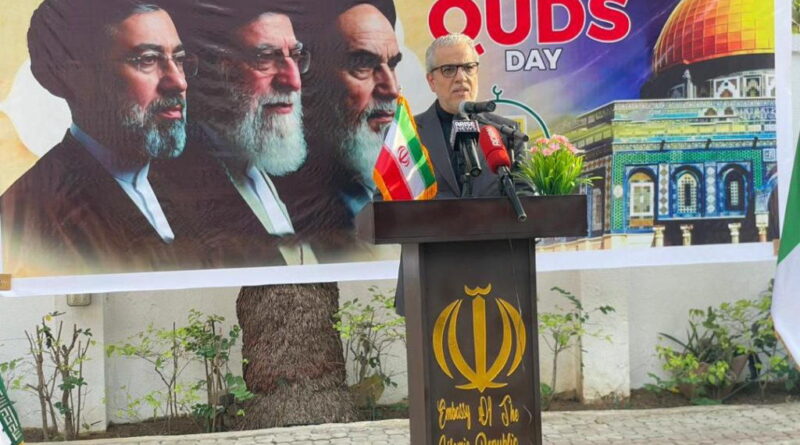 Iran ambassador calls for global action on Palestinian crisis