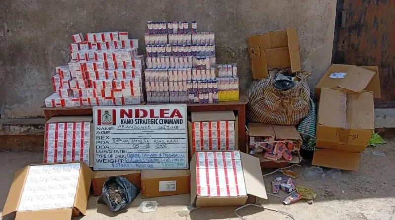 Kano NDLEA intercepts 75,000 pregabalin capsules, 556 bottles of codeine syrup 