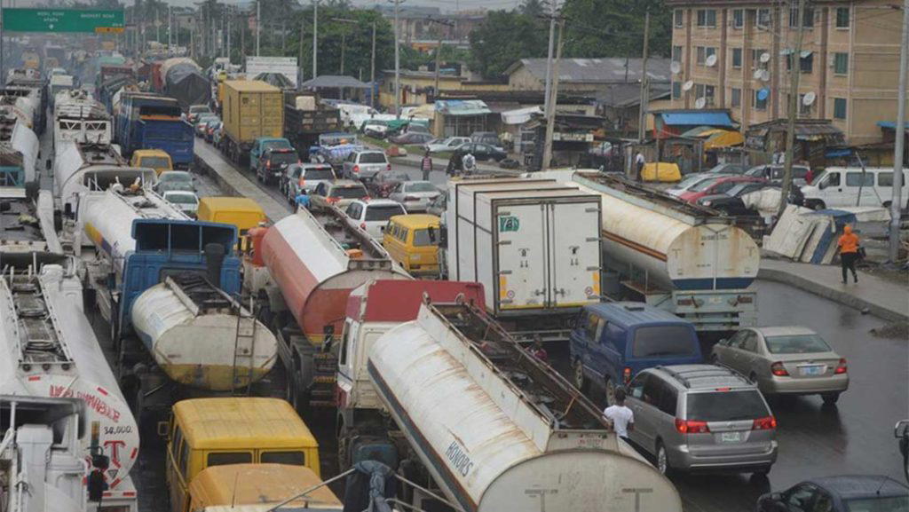 Gridlock as vehicles burn in multiple crashes on Admiralty Way in Lagos