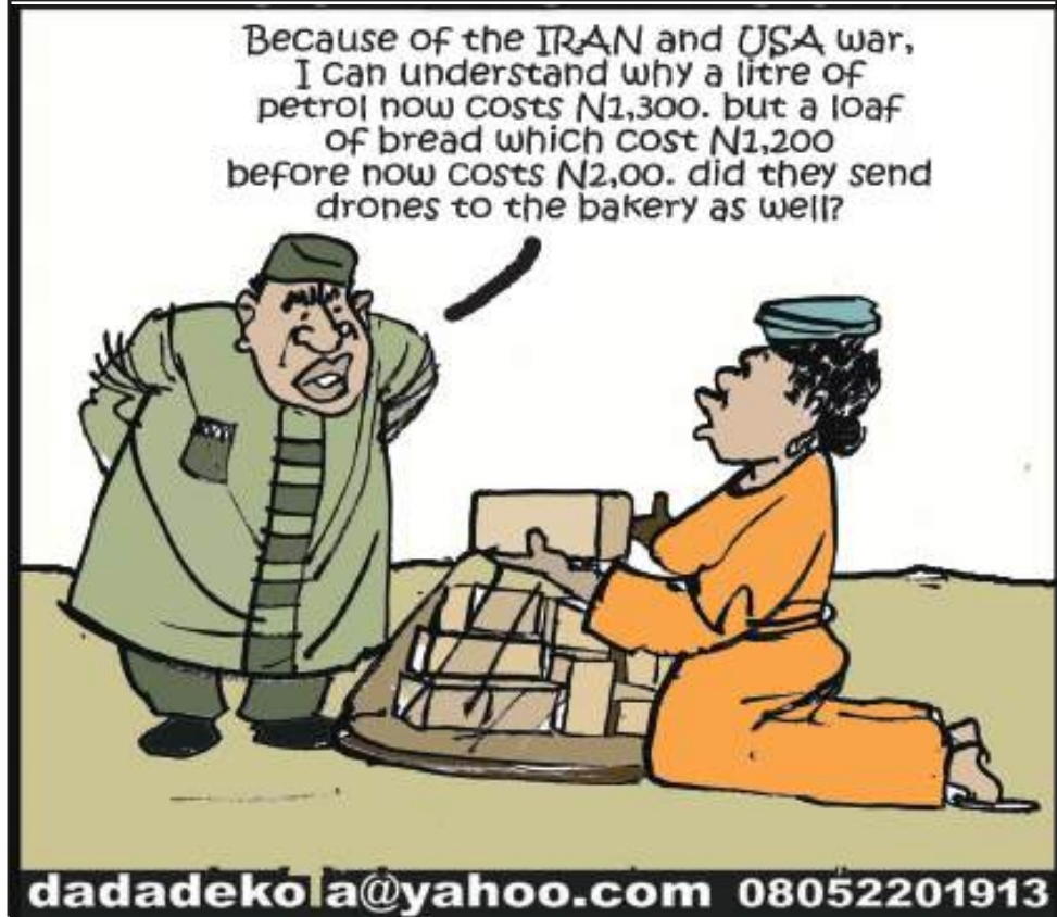 Cartoon: Iran and Agege bread