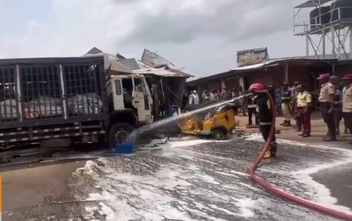 One dead, three injured as truck crushes tricycle in Epe, Lagos