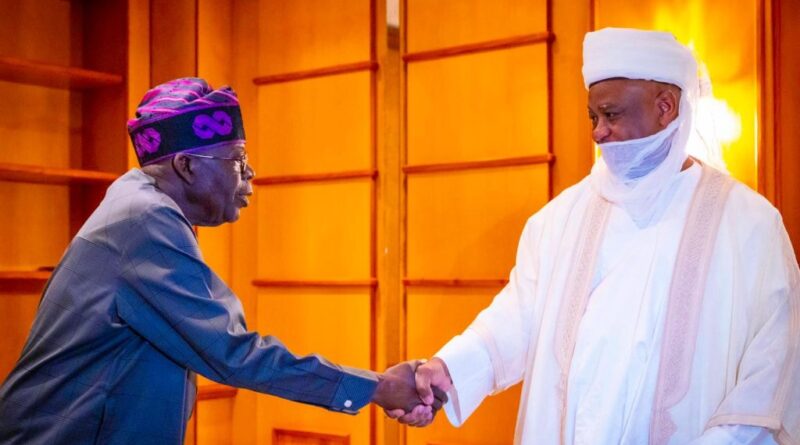 Photos: Sultan of Sokoto visits Tinubu