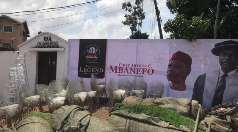Photos: Onitsha prepares for burial of former UN envoy, Chief Arthur Mbanefo