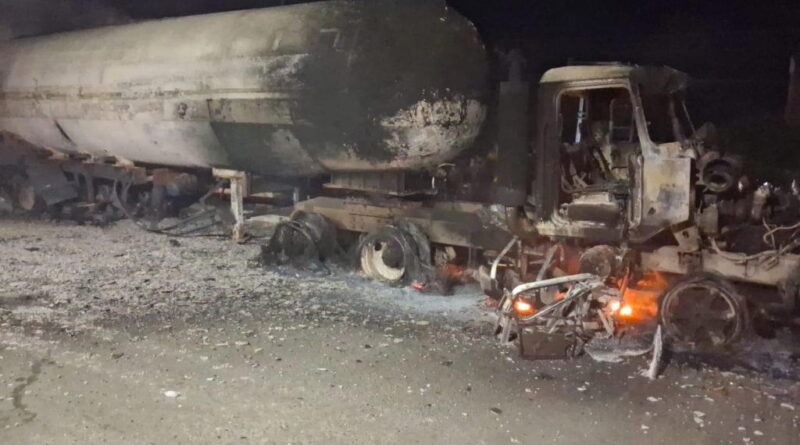 Photos: Driver, assistant burnt to death, vehicles destroyed in Lagos gas explosion