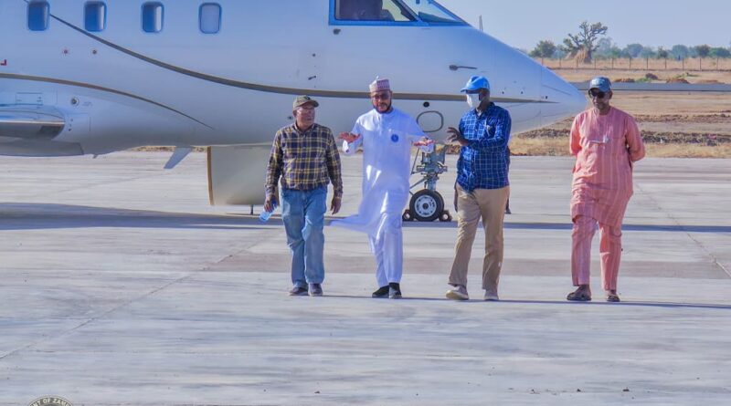 Governor Lawal hails historic test flight at Gusau International Airport
