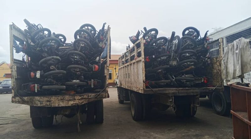 Lagos Taskforce impounds 70 motorcycles for traffic violations at Mile-2
