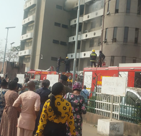 Fire guts Head of Service building