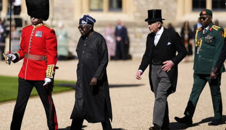 Photos: Tinubu, first lady welcomed by King Charles as UK visit begins