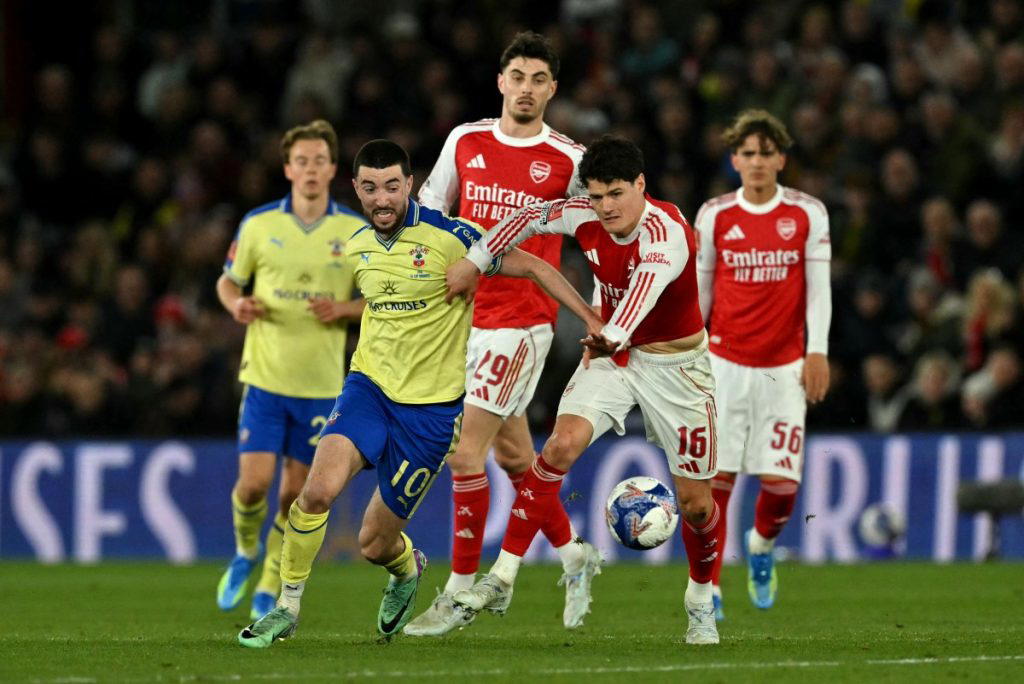 Arsenal stunned by Southampton in FA Cup quarter-finals