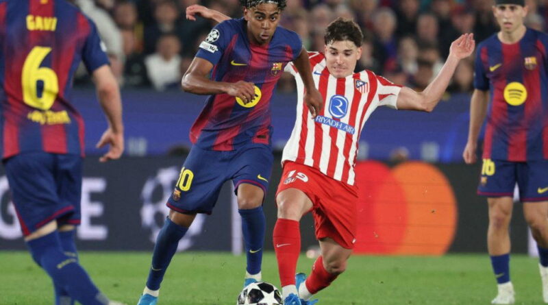 UCL: Atletico defeat 10-man Barcelona in quarter-final first leg