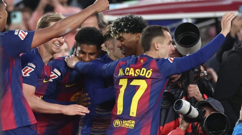 Yamal shines as Barca thrash Espanyol to extend La Liga lead