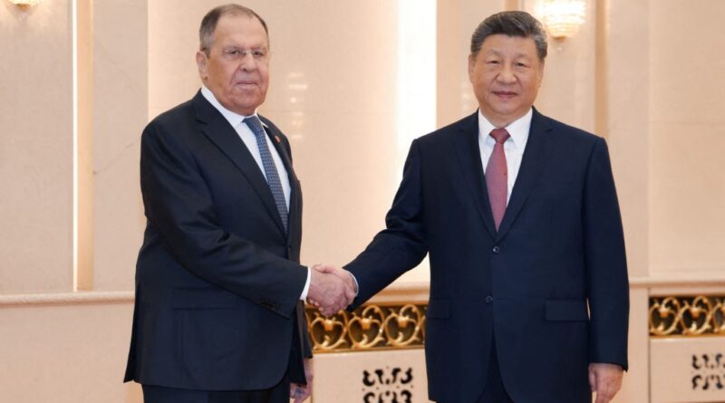 Xi meets Russian FM as leaders flock to China over Middle East war