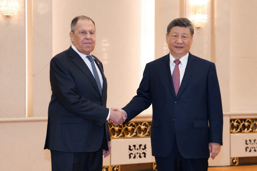 Xi meets Russian FM as leaders flock to China over Middle East war