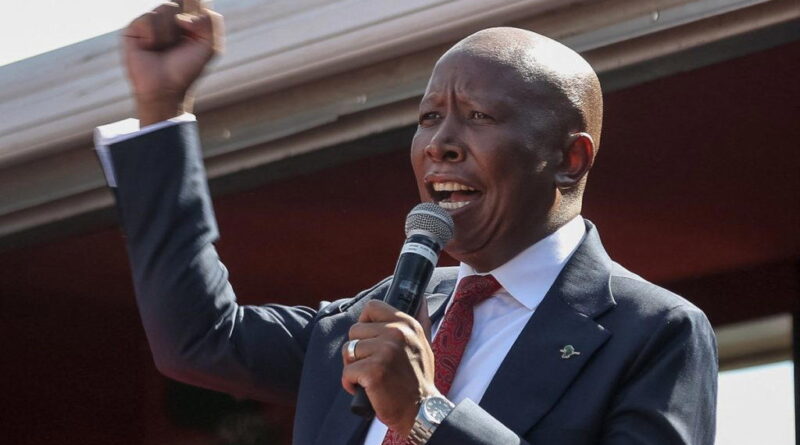 Court jails S/African opposition leader Malema 5 years on gun charges