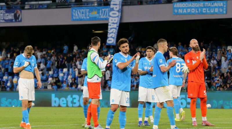 Napoli’s Serie A title defence nears end with Lazio defeat
