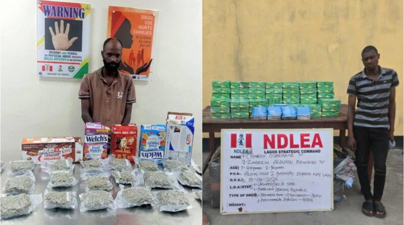 NDLEA busts drug syndicate shipping cocaine, loud in food flasks to UK