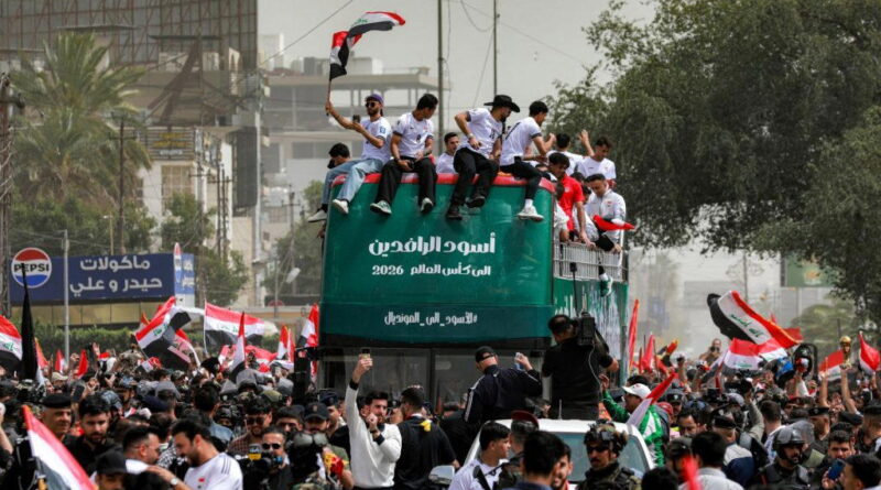 Thousands welcome Iraq football team home after World Cup qualifier