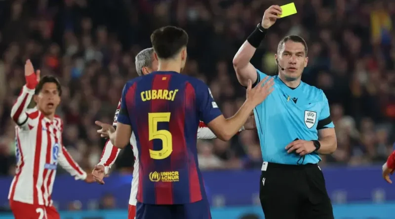 UEFA drops referee after controversial decision in Barcelona Champions League loss to Atletico