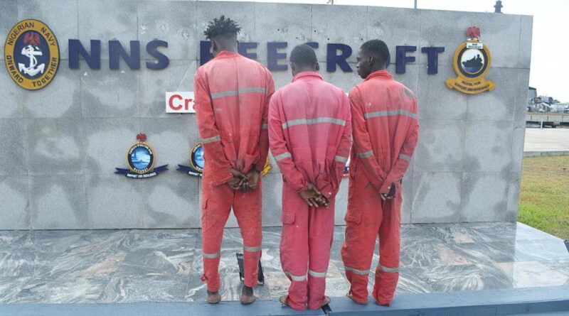 Navy hands over 3 Ghanaian stowaways to Immigration in Lagos