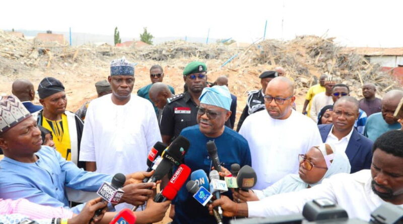 Wike orders developer’s arrest, land forfeiture following Abuja building collapse