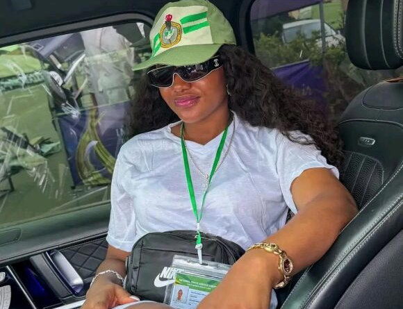 ‘This is nonsense’ – BBNaija’s Chomzy faces backlash for sitting in car during NYSC parade