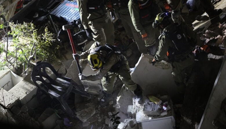 Israel rescuers say four bodies recovered from Iran strike site